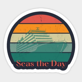 Seas The Day Sticker